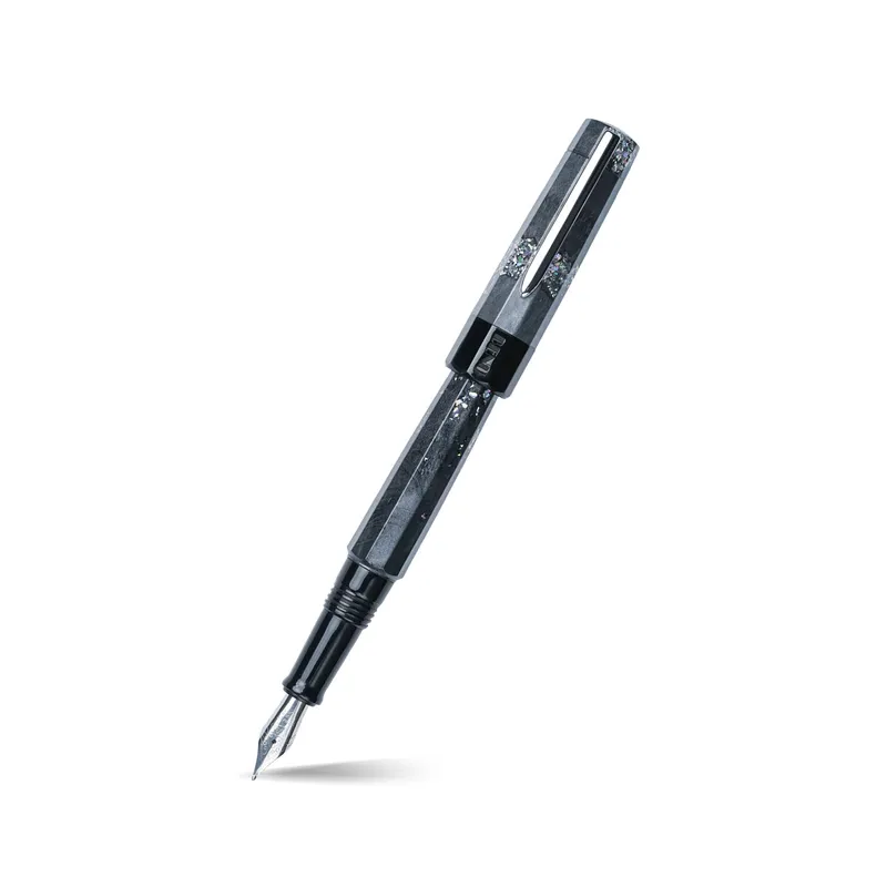 Benu Euphoria Caviar Black Fountain Pen - Fine