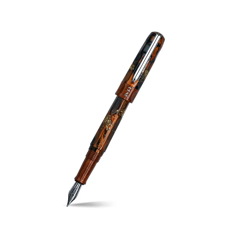 Benu Talisman Tiger's Eye Brown Fountain Pen - Medium