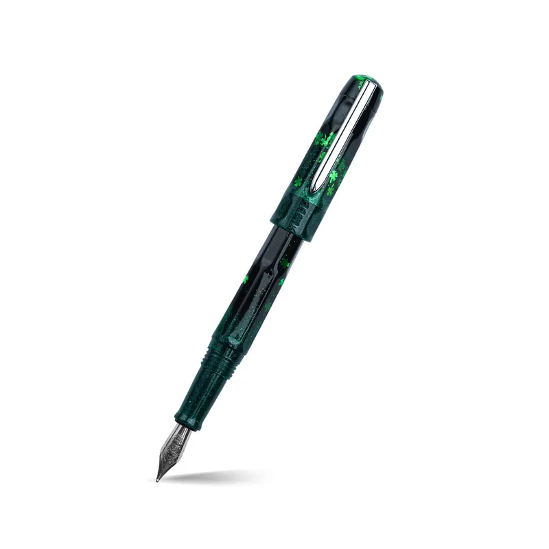 Benu Talisman Four Leaf Clover Greem Fountain Pen - Fine