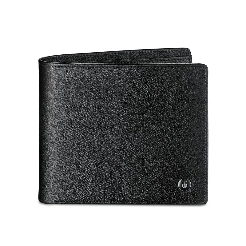 Lapis Bard Belgravia Bifold Coin pouch wallet with additional card sleeve with RFID Black