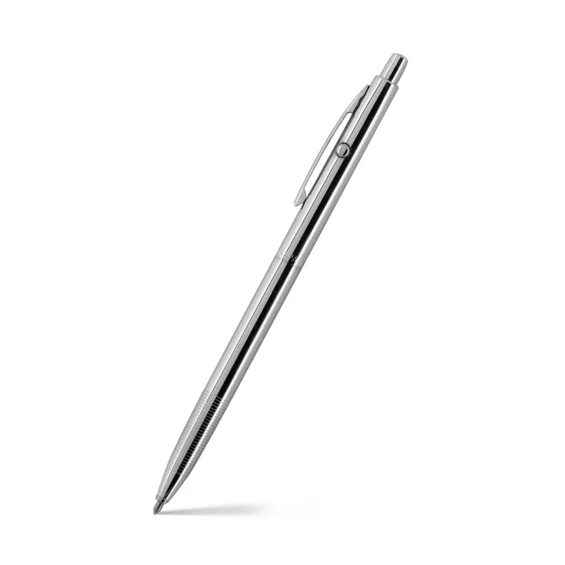 Fisher Space CH4 Shuttle Ballpoint pen with Click and release button mechanism Chrome