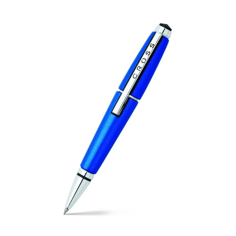 Cross AT0555-3 Edge Rollerball Pen Blue with Chrome Trims