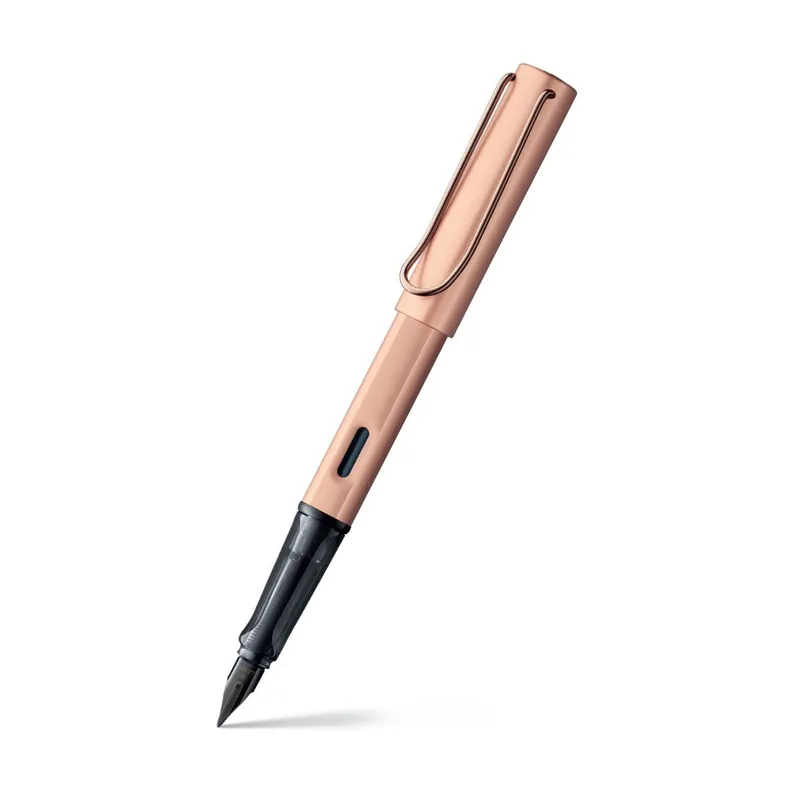 Lamy LX 076 Fountain Pen Medium Rose Gold With Rose Gold Metal Clip