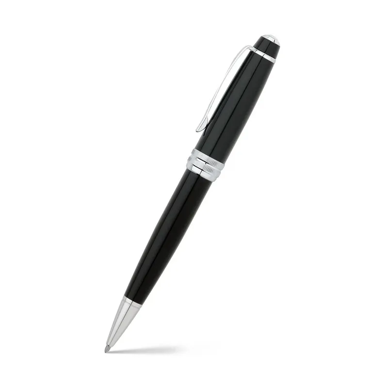 Cross AT0452-7 Bailey Ballpoint Pen Black with Chrome Trims