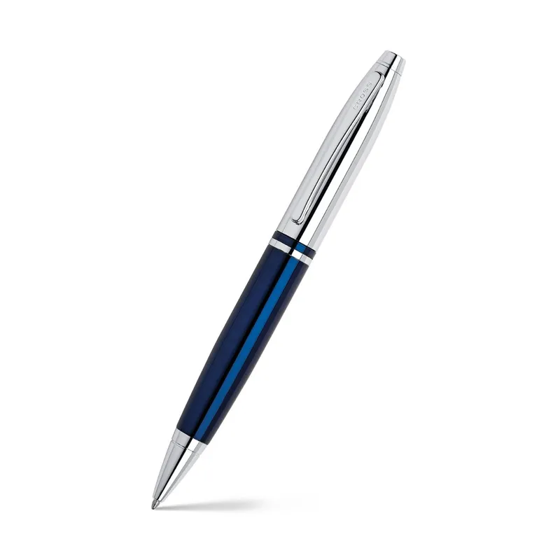 Cross AT0112-3 Calais Ballpoint Pen Blue & Chrome