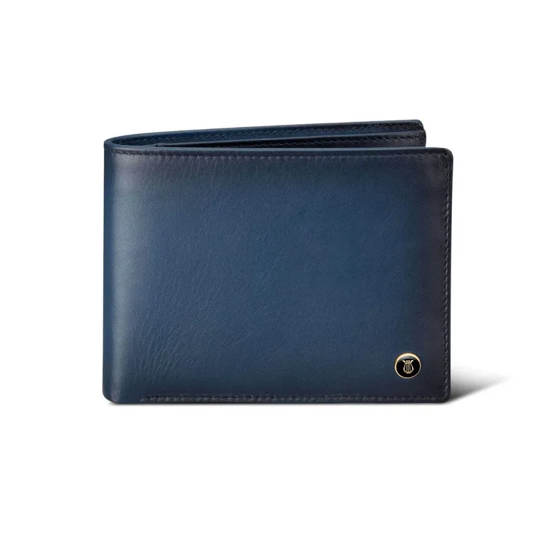 Lapis Bard Ducorium Bi Fold Evening Wallet with Additional Sleeve Blue