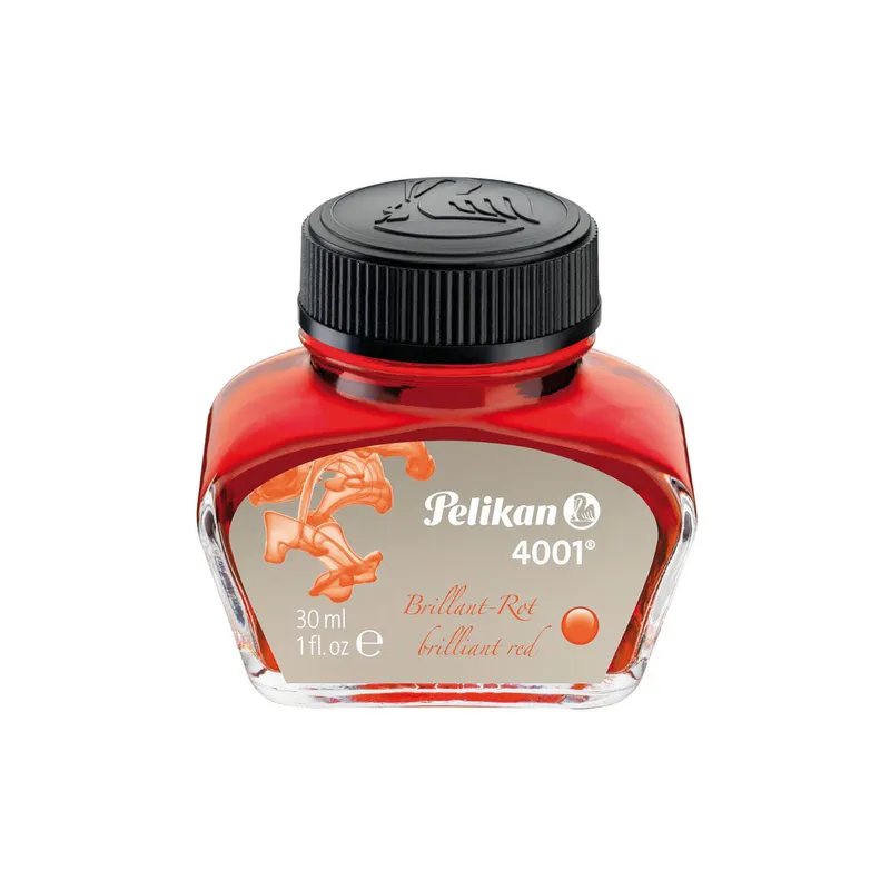 Pelikan 4001 Ink Bottle (30 Ml) Brilliant Red