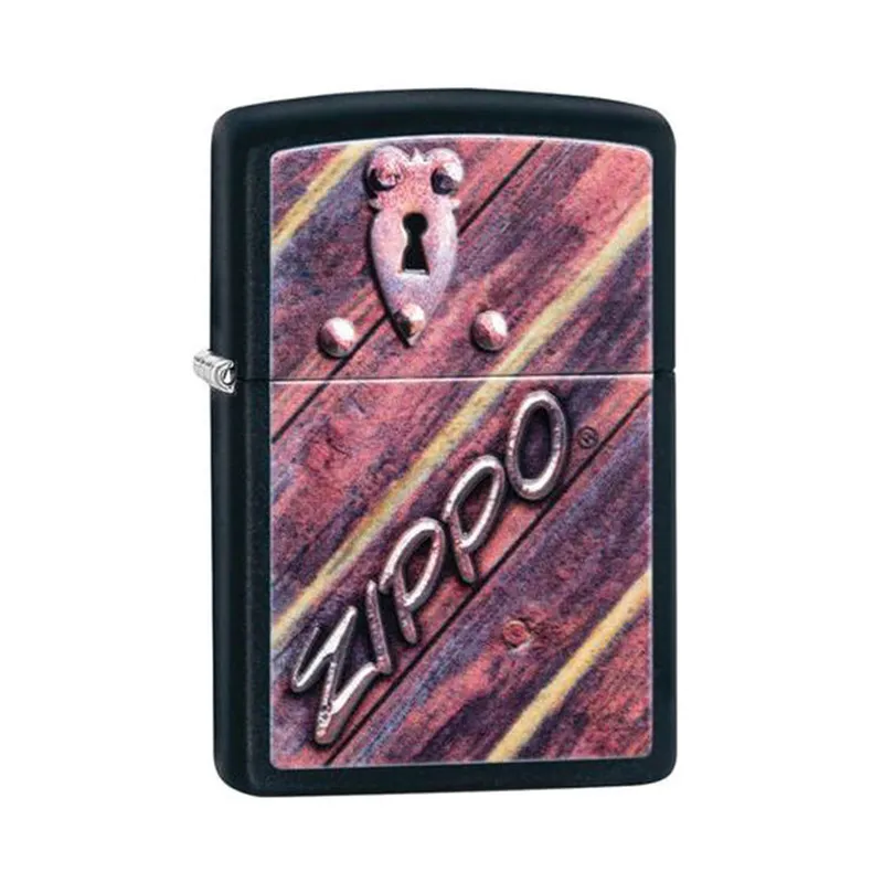 Zippo Lighter 29986 Lock Design Black