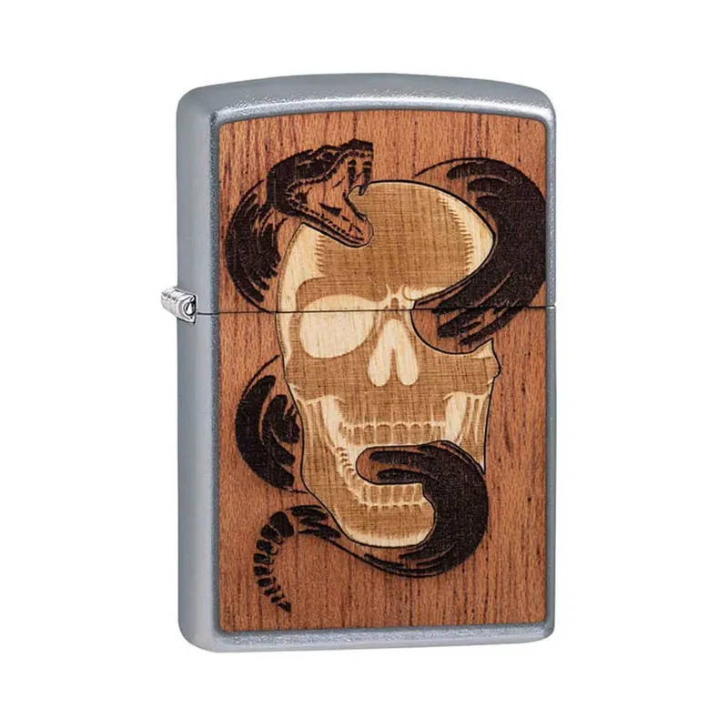 Zippo Lighter 49042 Woodchuck USA Brown