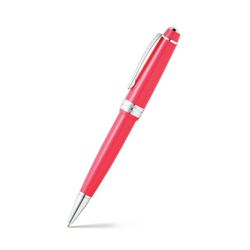 Cross AT0742-5 Bailey Light Ballpoint Pen Coral with Chrome Trims