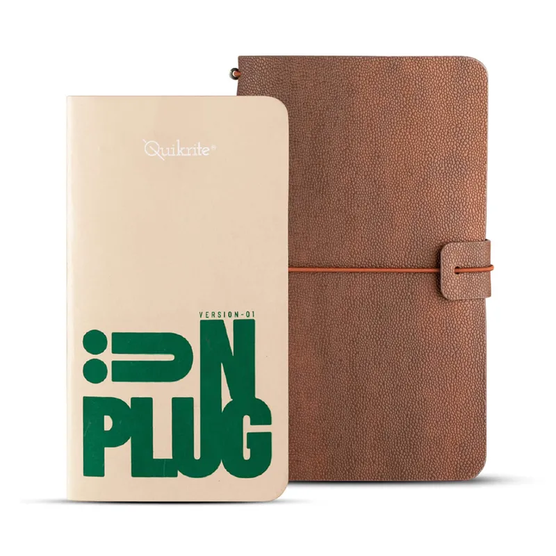 Pennline Quikrite Pebl Journal - Rustic Brown With Unplug V1 Combo