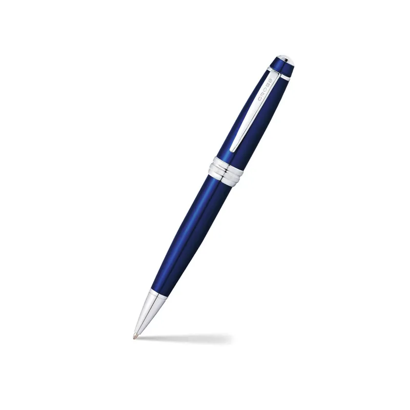 Cross AT0452-12 Bailey Ballpoint Pen Blue With Chrome Trims