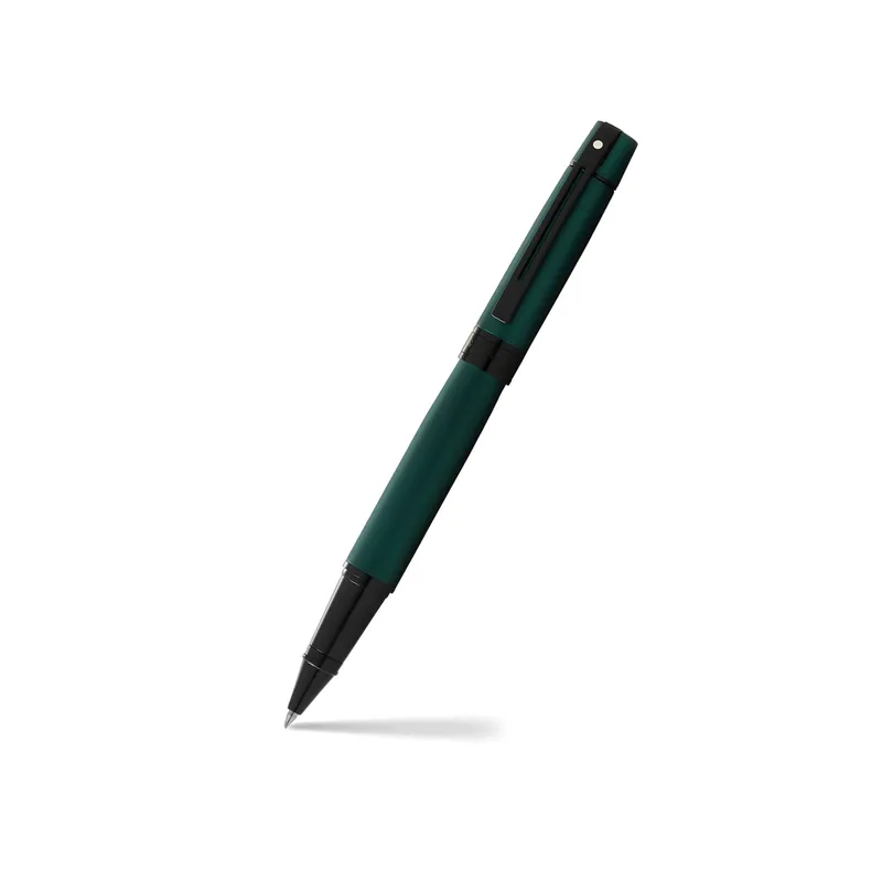 Sheaffer Gift 300 Lacquer Rollerball Pen Matte Green with Polished Black Trim