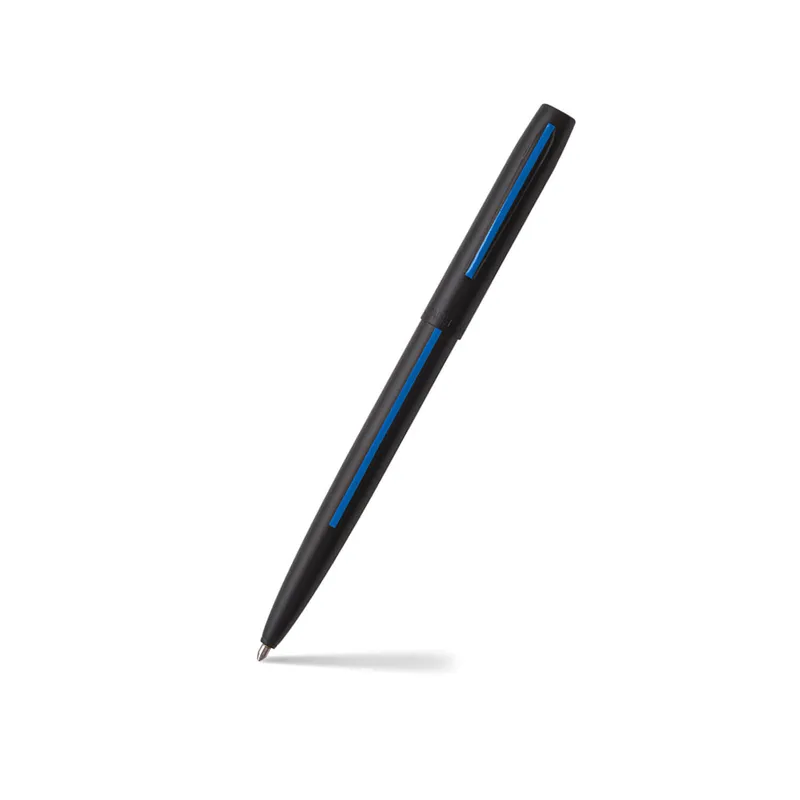 Fisher Space Non-Reflective Cap-O-Matic Law Enforcement Ballpoint Pen Matte Black and Blue