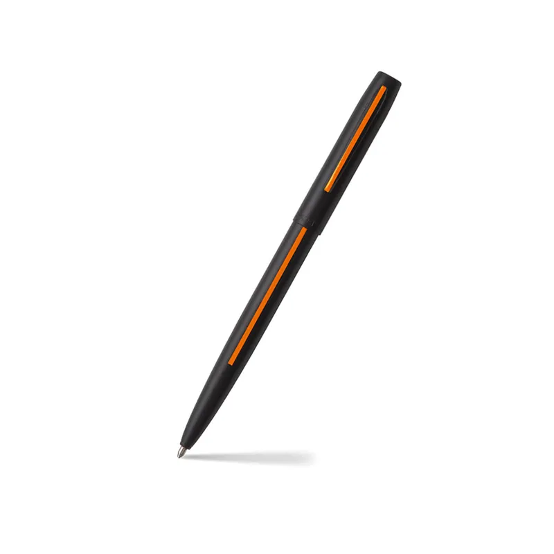 Fisher Space Non-Reflective Cap-O-Matic Search and Rescue Ballpoint Pen Matte Black and Orange