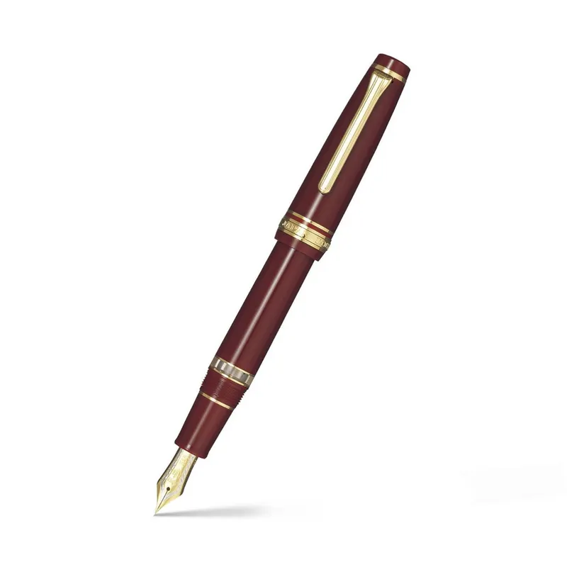 Sailor Professional Gear Realo Fountain Pen (21K Medium) - Maroon With Gold Trims