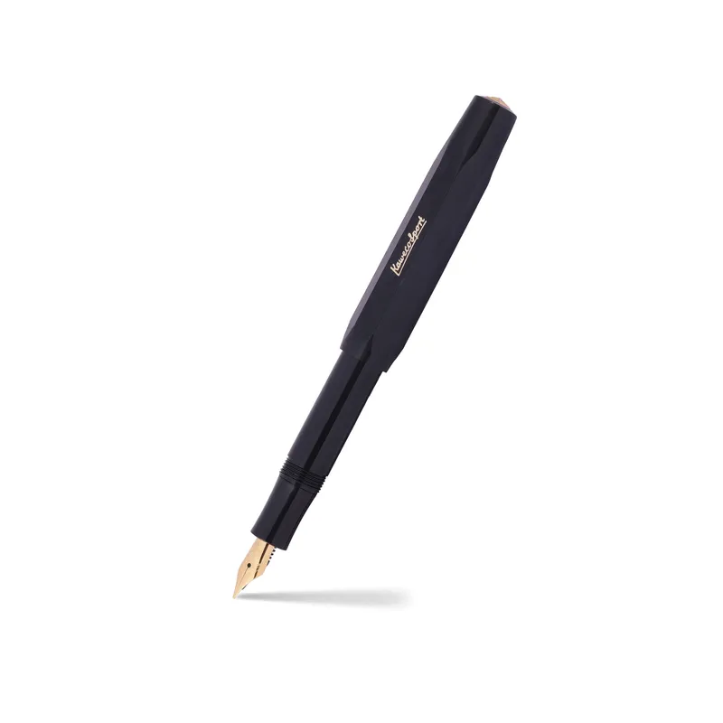 Kaweco Classic Sport Fountain Pen (Broad) with Optional Clip Black