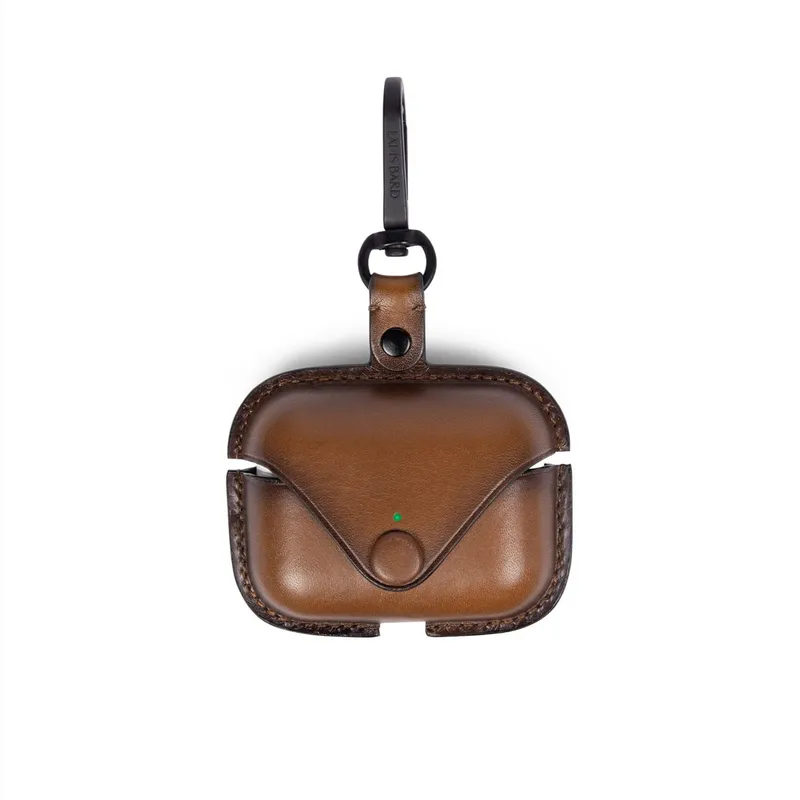 Lapis Bard Ducorium Leather AirPod Pro Case - Cognac