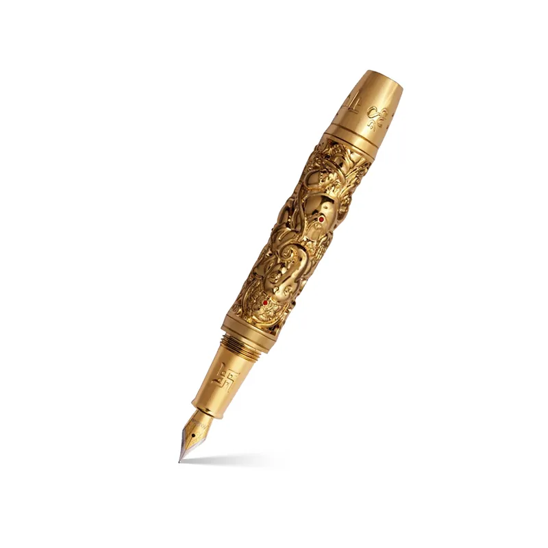 Noblia Limited Edition Ganesha Fountain Pen (Medium) Gold