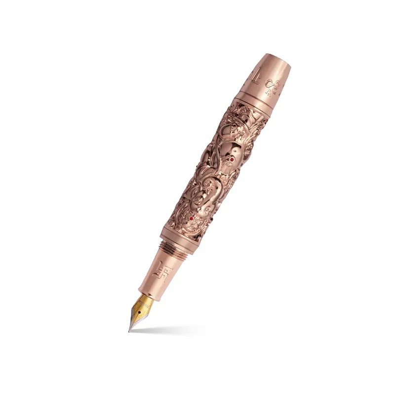 Noblia Limited Edition Ganesha Fountain Pen (Medium) Rose Gold