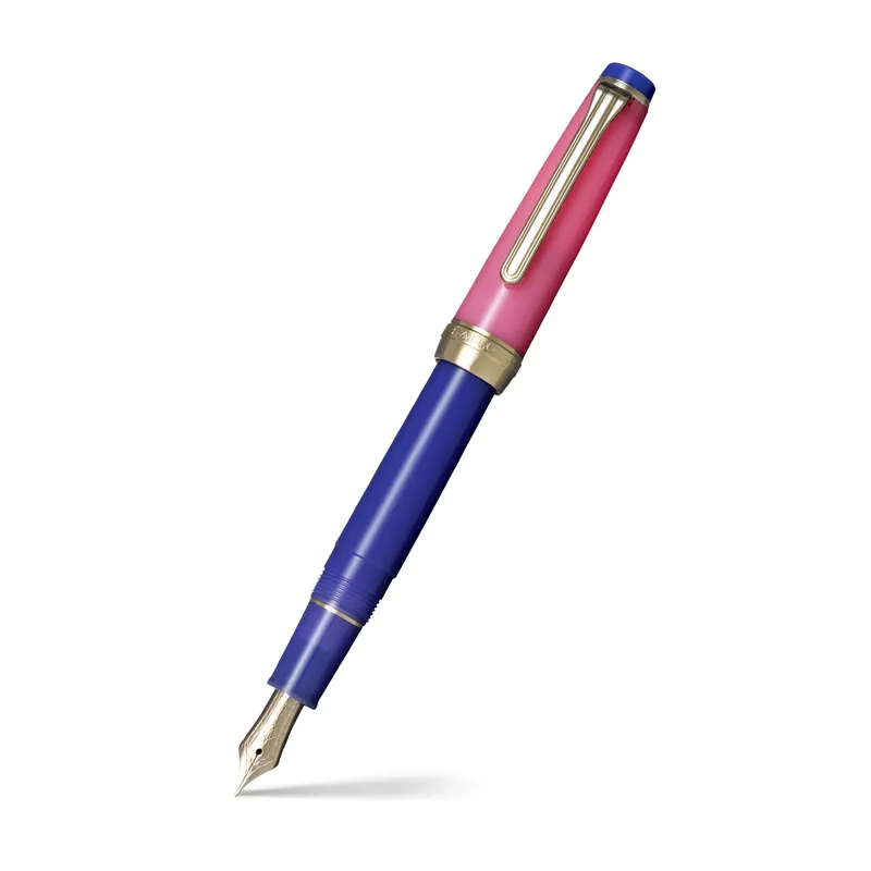 Sailor Professional Gear Slim 'The Pillow Book' Fountain Pen (14K Broad) - Spring Sky With Rodhium Trims