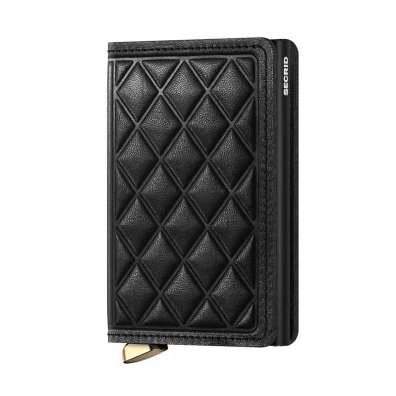 Secrid Slimwallet Embossed Diamond Sed-Black