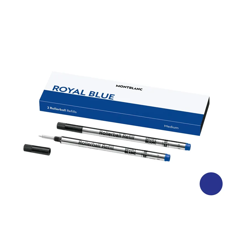 Montblanc 128233 Rollerball Refill Medium (Pack of 2) - Royal Blue