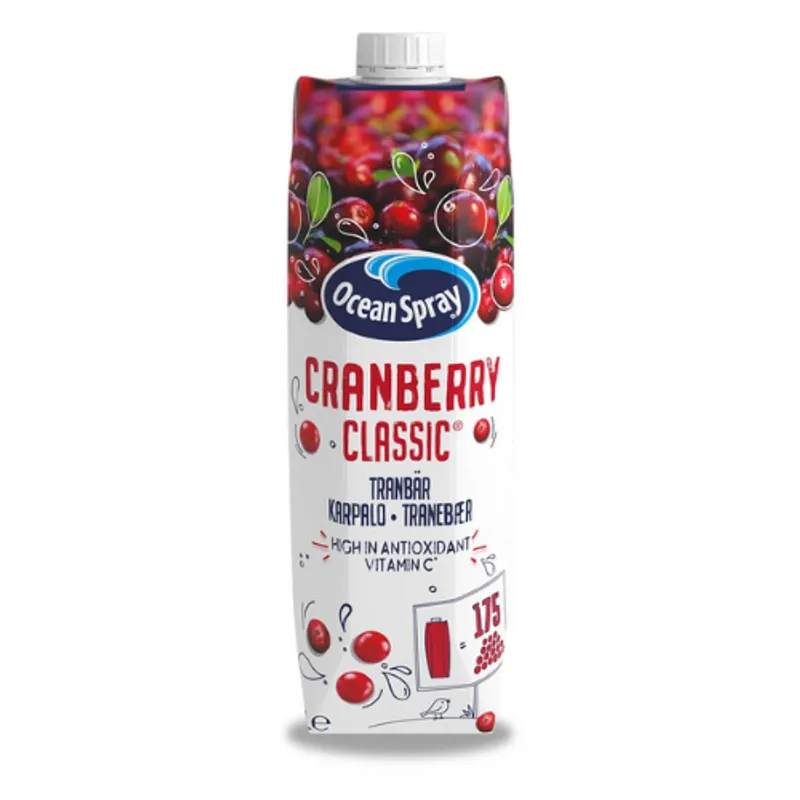 Ocean Spray Cranberry Juice 12X1Ltr