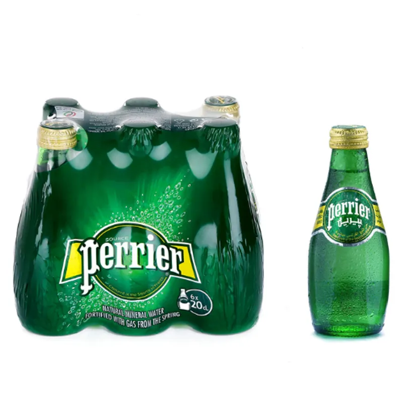 Perrier Sparkling Mineral Water Glass 4X6X200Ml