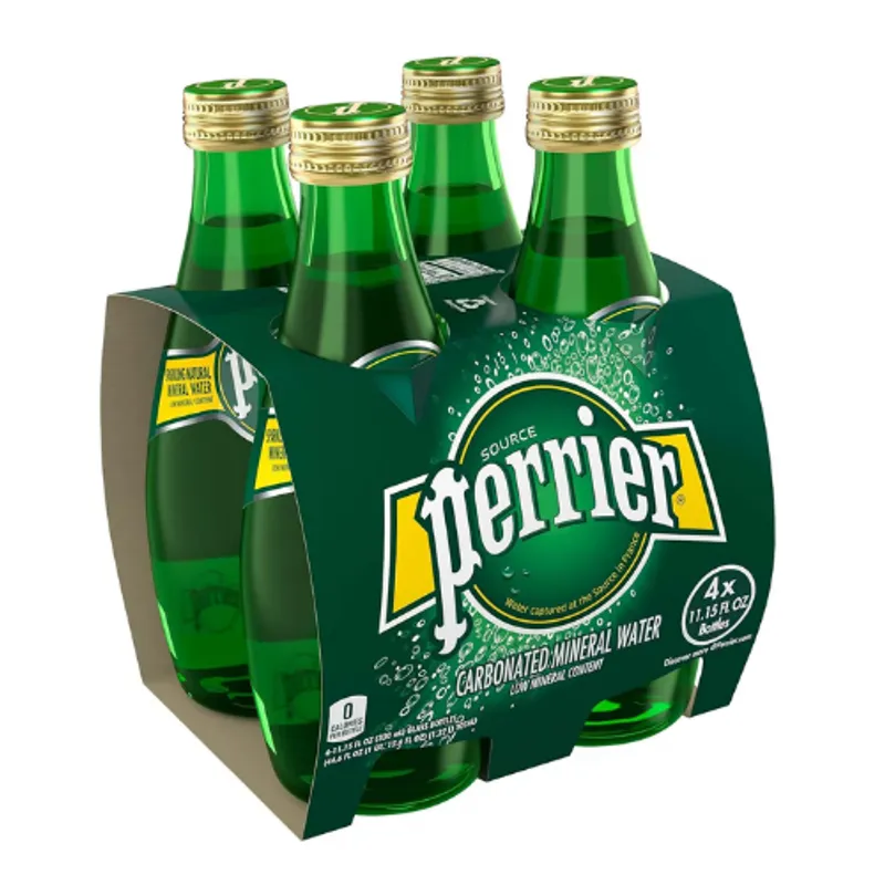 Perrier Sparkling Mineral Water Glass 4X6X330Ml