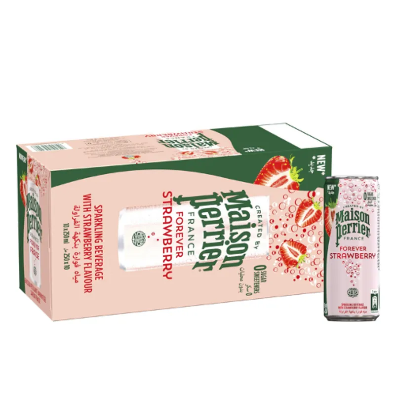 Maison Perrier Strawberry slim Can 3X10X250Ml
