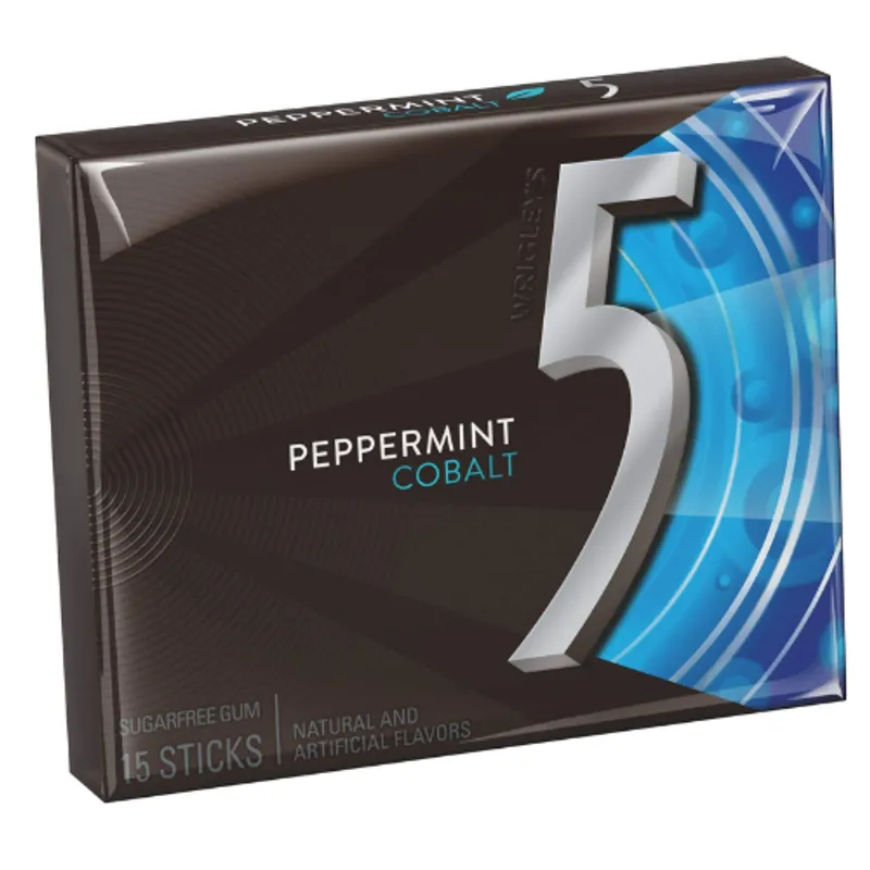 5 Gum Peppermint Cobalt Chewing Gum 12X10X15Pcs