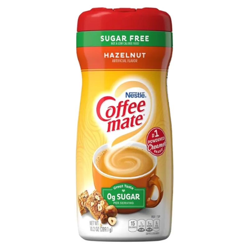 Nestle Coffee-mate Hazelnut Sugar Free Powder 6X10.2Oz