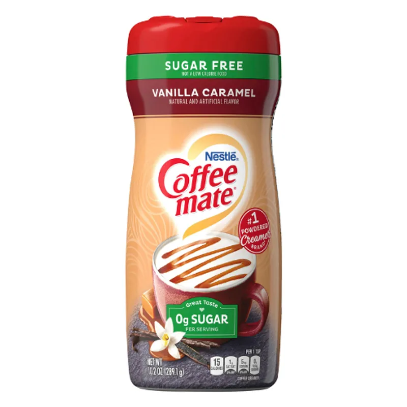 Nestle Coffee-mate Vanilla Caramel Sugar Free Powder 6X10.2 Oz