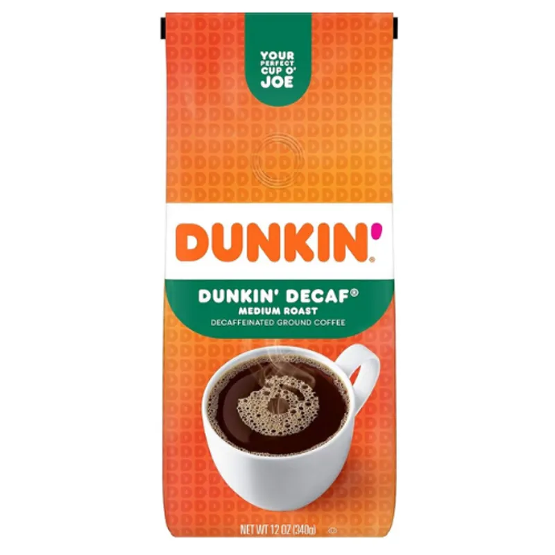 Dunki'n Donuts Dunkin Decaf Medium Roast Ground Coffee 6X12Oz