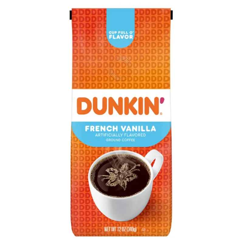 Dunkin' Donuts French Vanilla Ground Coffee 6X12Oz