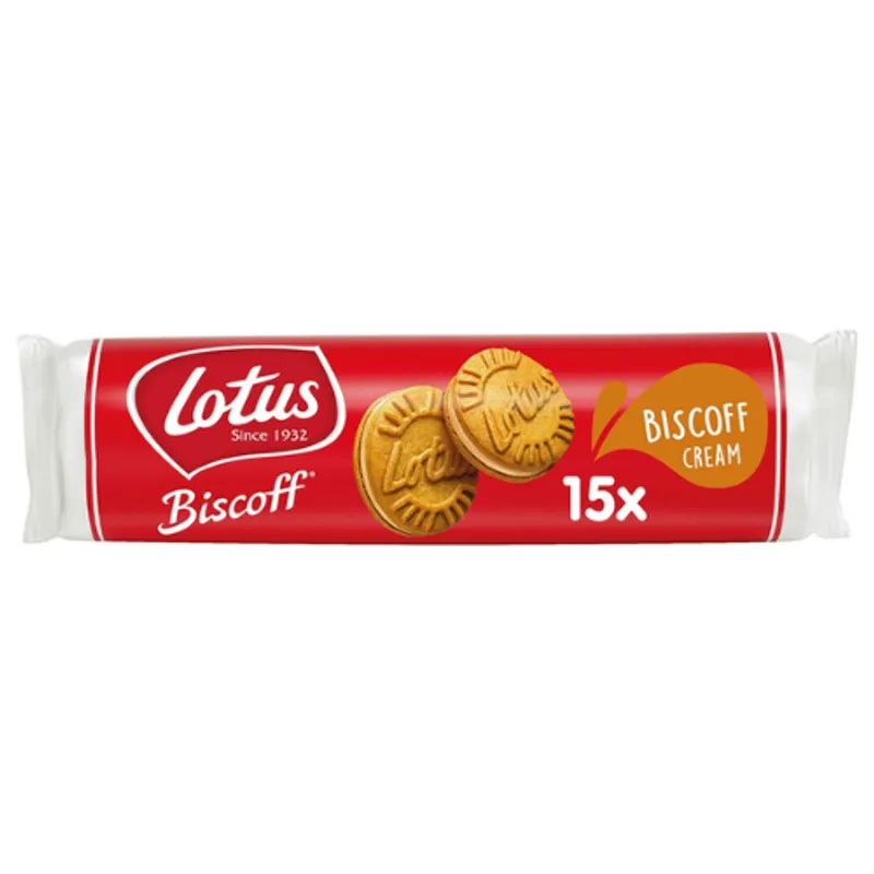 Lotus Boscoff Sandwich Cookies, Biscoff Flavour 9X150Gm