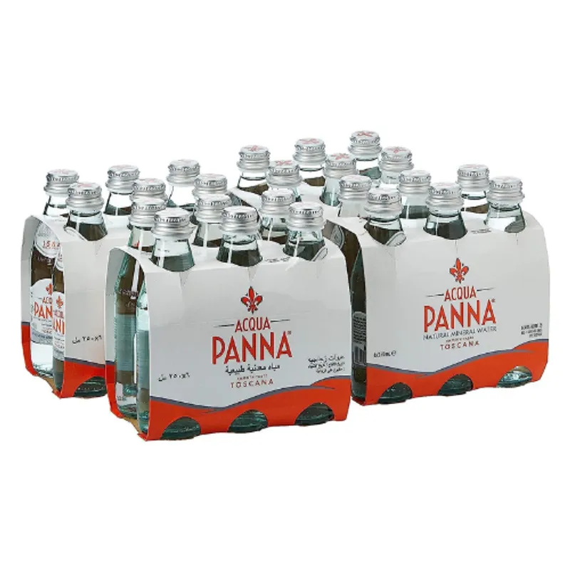Acqua Panna Mineral Water Glass Bottles 4X6X250Ml