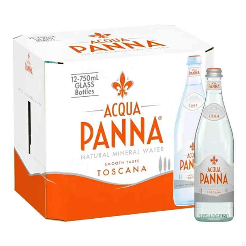 Acqua Panna Natural Still Water Glass 12X750Ml