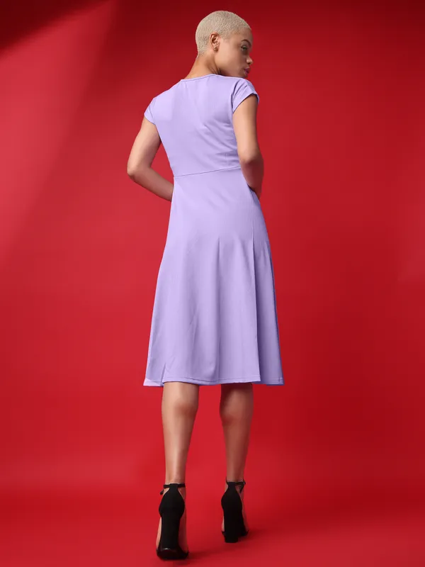 Women Lilac Fit and Flare dress