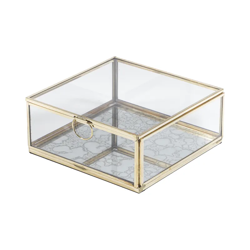 ELLISON box 16x16 clear/gold