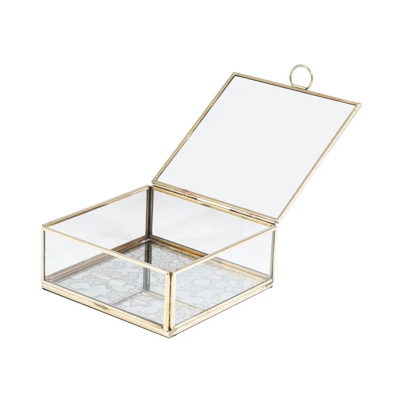 ELLISON box 16x16 clear/gold