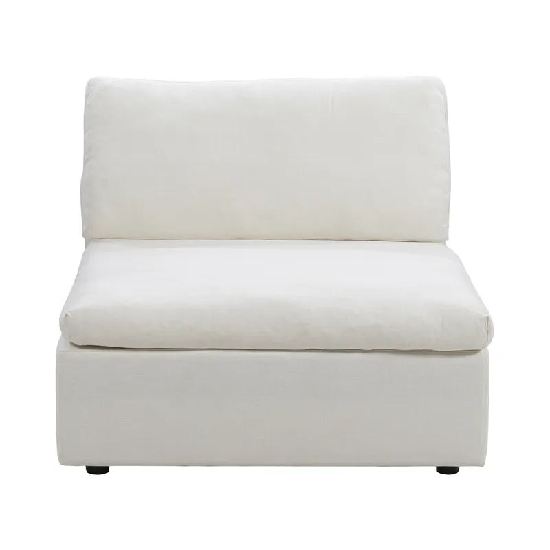 SUNLIGHT SP armless modular chair white - large