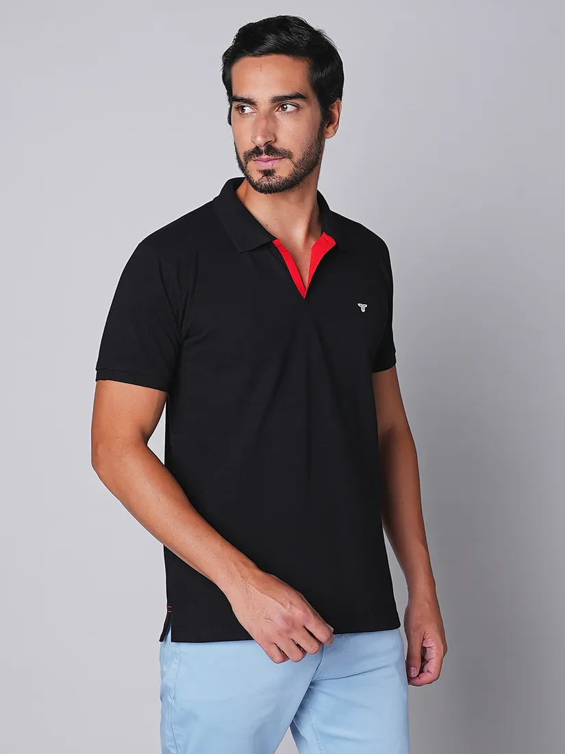 Tessio Men Slim Fit Solid T-Shirt
