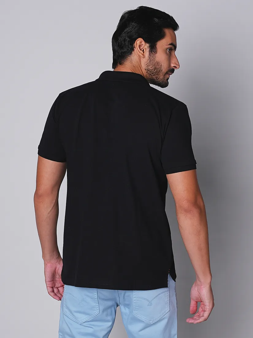 Tessio Men Slim Fit Solid T-Shirt