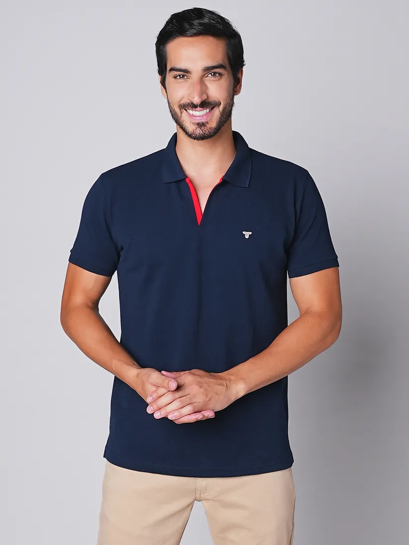 Tessio Men Slim Fit Solid T-Shirt