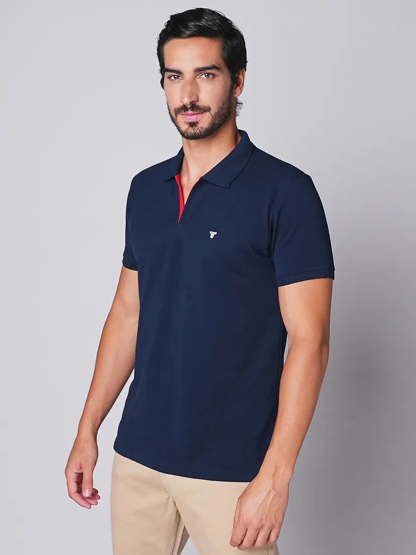 Tessio Men Slim Fit Solid T-Shirt