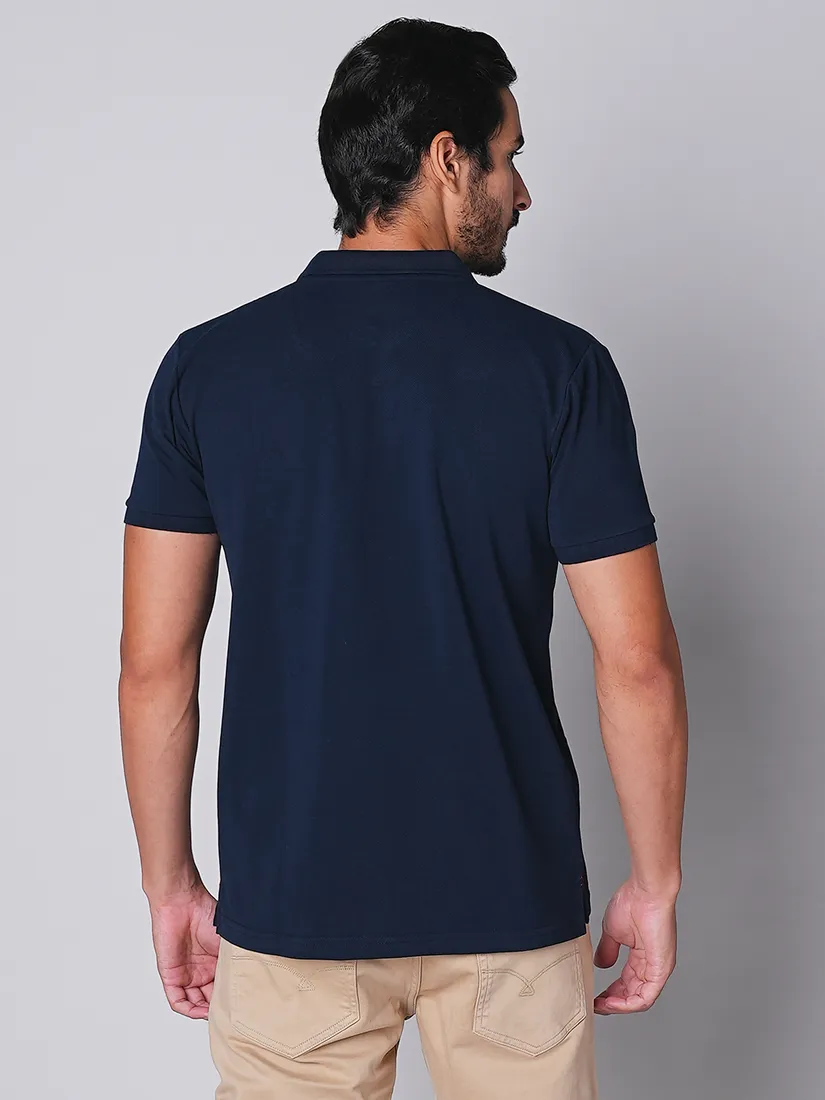 Tessio Men Slim Fit Solid T-Shirt