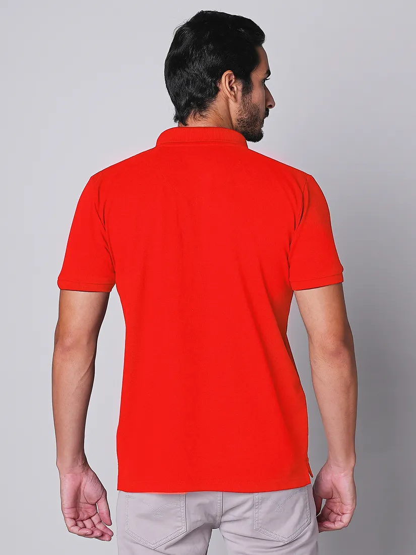 Tessio Men Slim Fit Solid T-Shirt