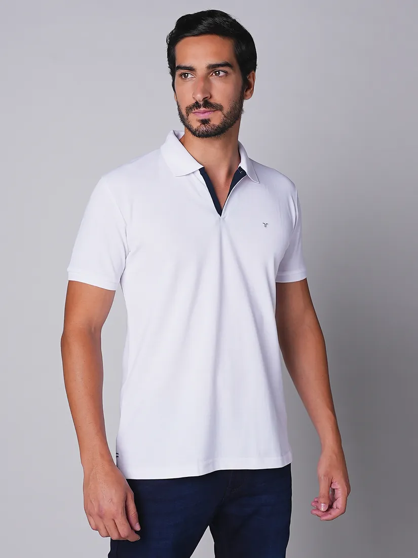 Tessio Men Slim Fit Solid T-Shirt
